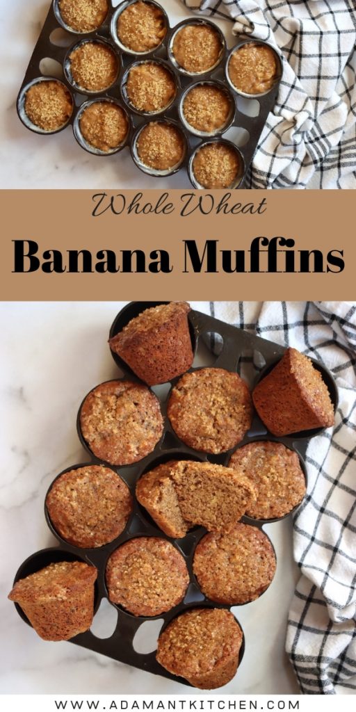 Whole Wheat Banana Muffins Adamant Kitchen