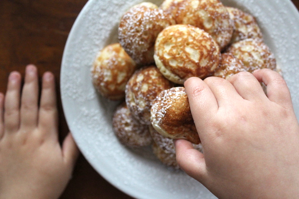 Dutch poffertjes