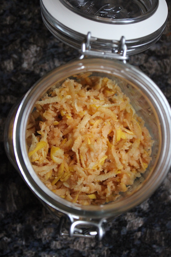 Grated Quince for Liqueur