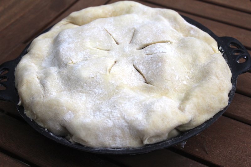 Blueberry Pie before baking