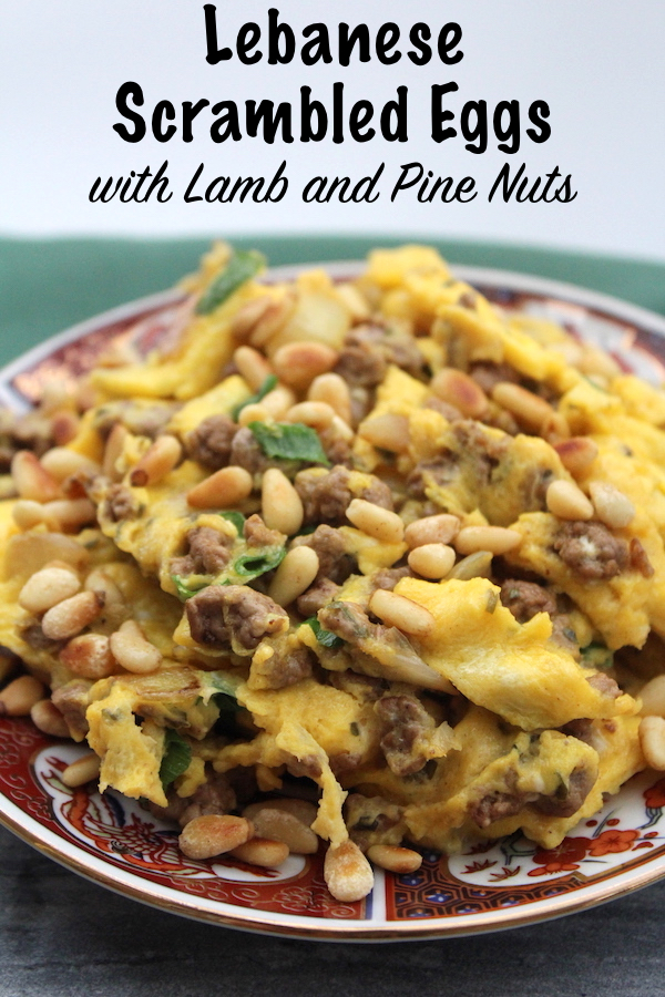 Lebanese Scrambled Eggs with Lamb and Pine Nuts
