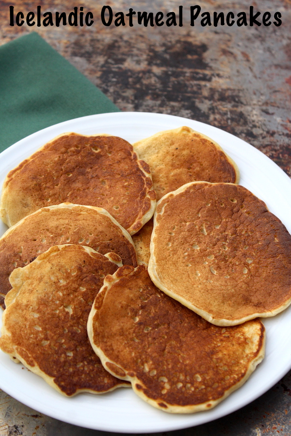 Icelandic Oatmeal Pancakes (Lummur) ~ Made with Leftover Oatmeal ~ Traditional Icelandic New Years Breakfast
