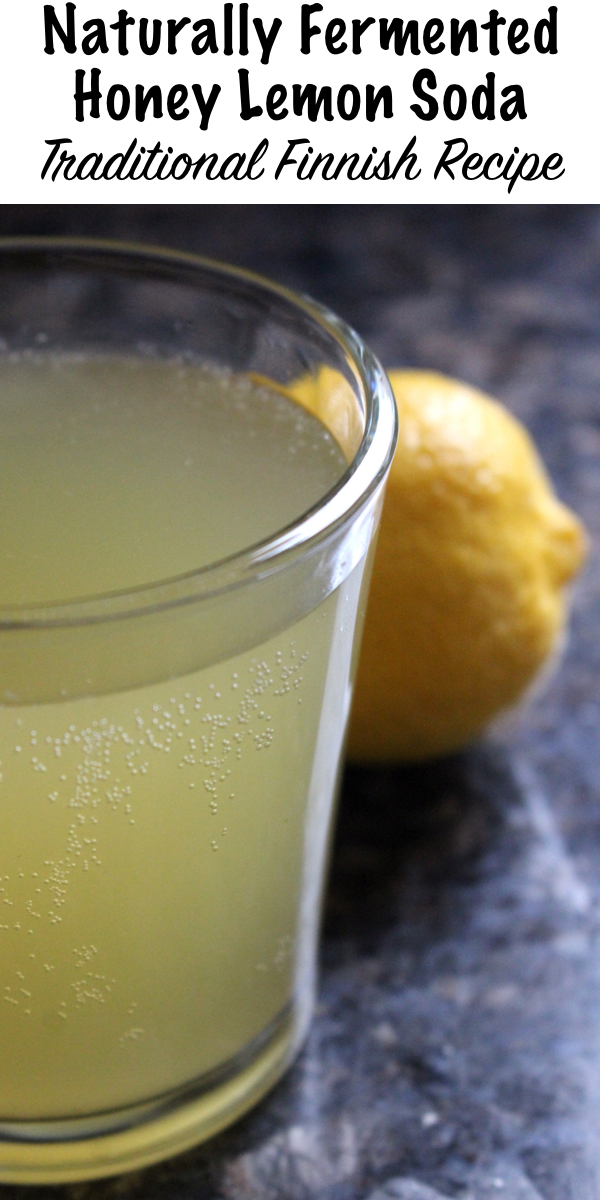 Traditional Finnish Fermented Lemon Soda (Sima) ~ Naturally fermented honey lemon soda, or quick mead