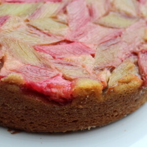 Full Rhubarb Upside Down Cake