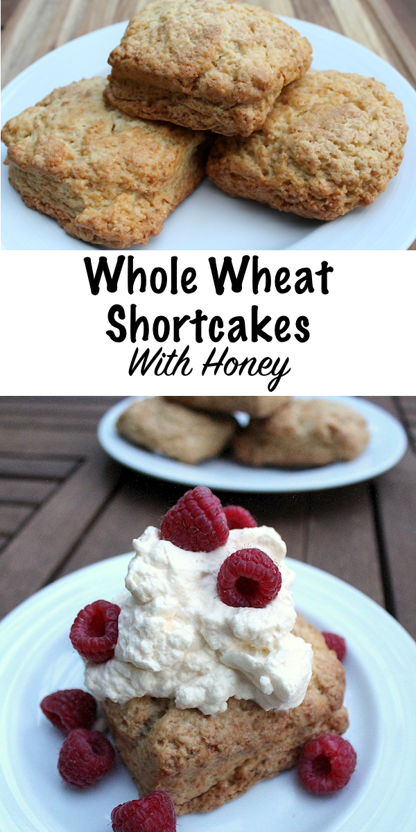 Homemade Whole Wheat Shortcakes Sweetened with Honey