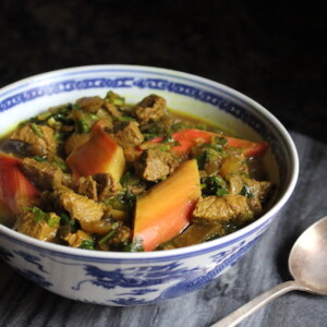 Persian Rhubarb Stew (Khoresht Rivas)