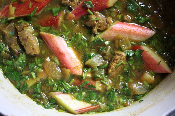 Persian Lamb and Rhubarb Stew (Khoresht Rivas)