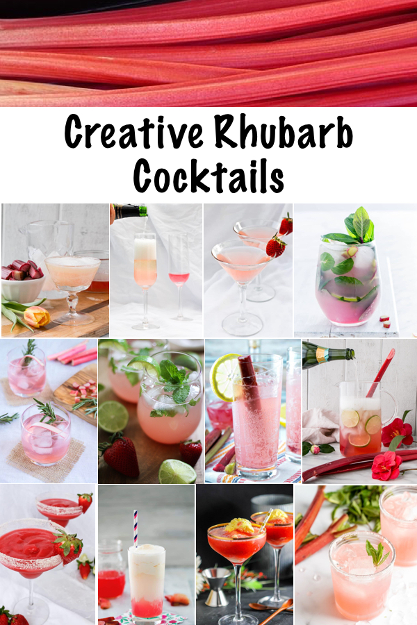 Creative Rhubarb Cocktails ~ Rhubarb has just the right mix of tart and fruity to make a spectacular mixed drink. All of these rhubarb drink recipes have their own unique flair, meaning you'll have a truly spectacular rhubarb cocktail for your special night in.