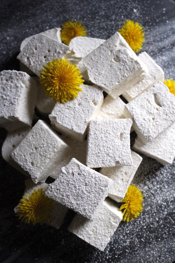 Dandelion and Honey Marshmallows