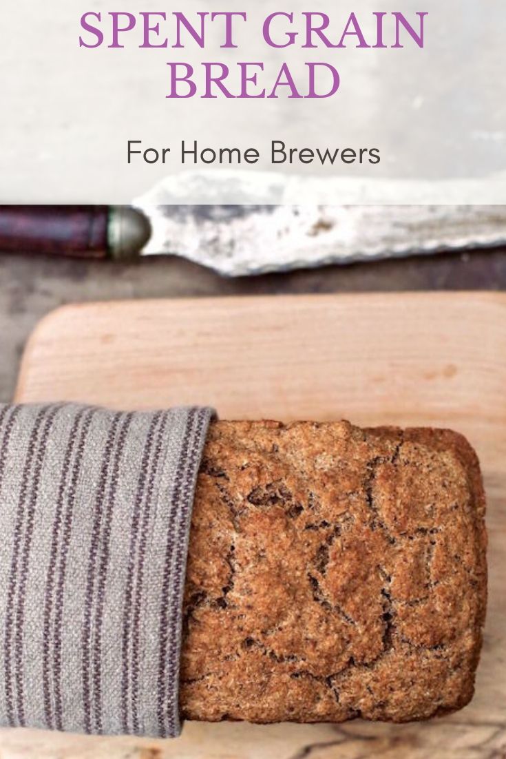 Spent Grain Bread for Homebrewers ~ Beer makers are always looking for creative ways to use spent grain leftover after making homemade beer. This easy spent grain beer bread is tasty and nutritious, and uses up this abundant resource.