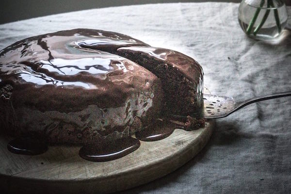 Red Velvet Strawberry Chocolate Cake - Heather Christo