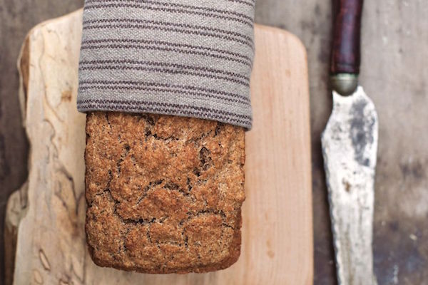 Spent grain bread made from brewers grain and beer, as a by product of home brewing