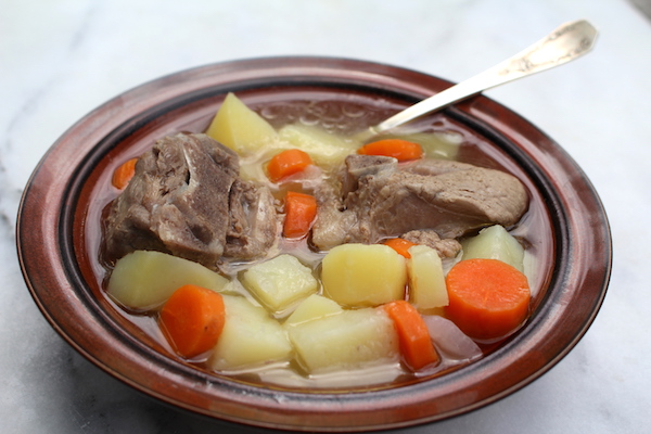 Kjötsúpa (Icelandic Lamb Soup) made with lamb neck