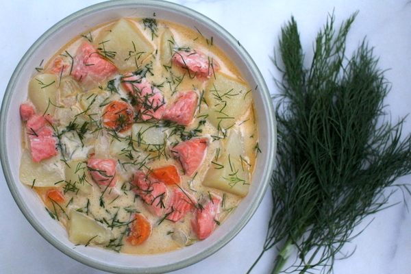 Finnish Salmon Soup – Lohikeitto