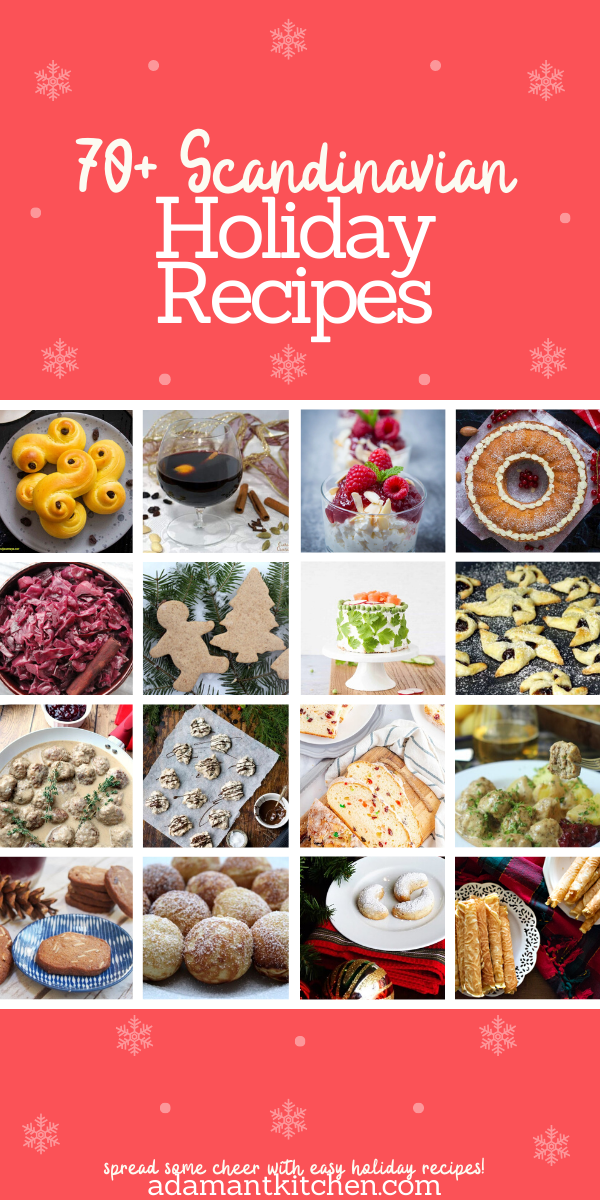 70+ Scandinavian Holiday Recipes ~ Cook your way to a nordic christmas with these holiday recipes from every country in Scandinavia.  Christmas recipes from Sweden, Finland, Denmark, Norway and Iceland are included, along with scandinavian christmas traditions from each country. #nordic #christmas #scandinavia