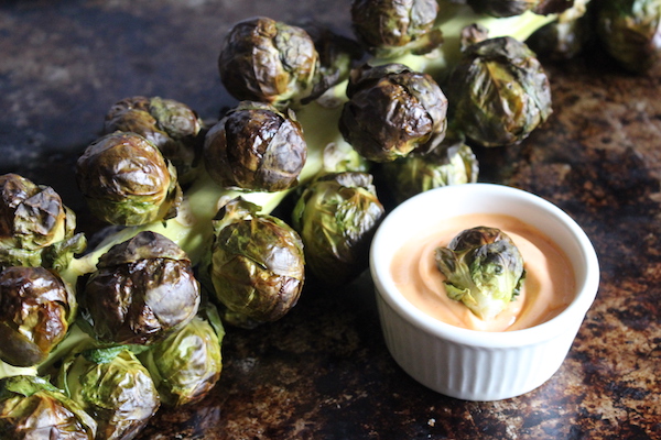 Roasted Brussel Sprouts on the Stalk