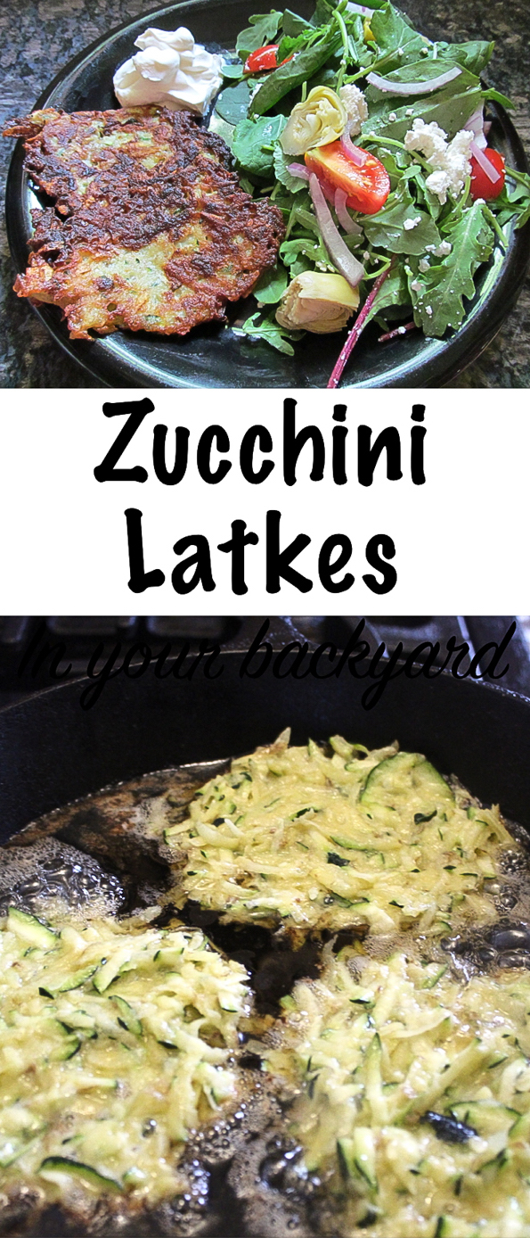 Zucchini Latkes Recipe #zucchini #summersquash #zucchinirecipes #latkes #summerrecipes