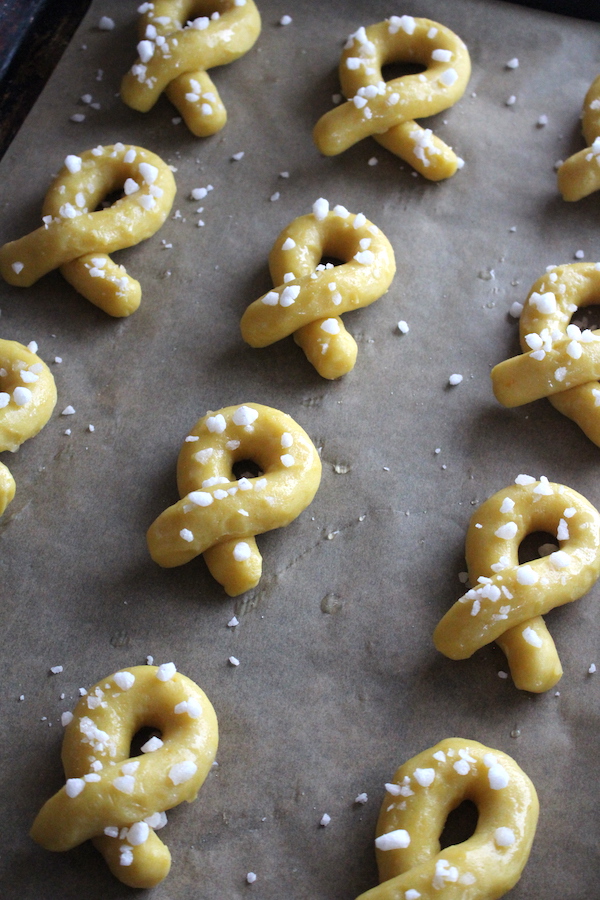 Berlinerkranser cookie sütés előtt