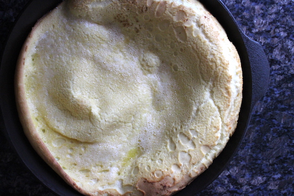 Cast iron dutch baby pancake