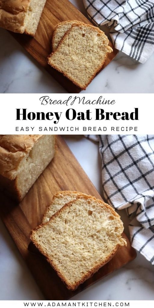 Bread Machine Honey Oat Bread