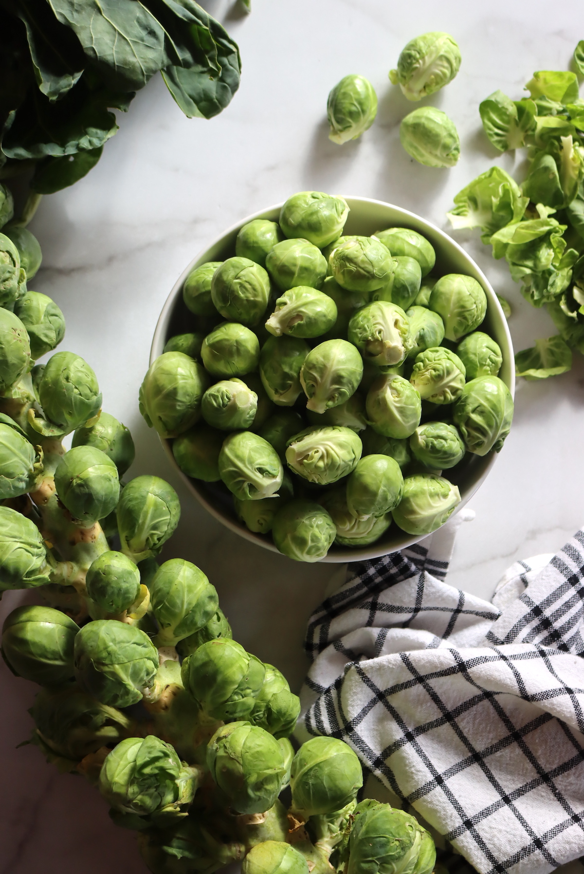 Cleaning Brussels Sprouts