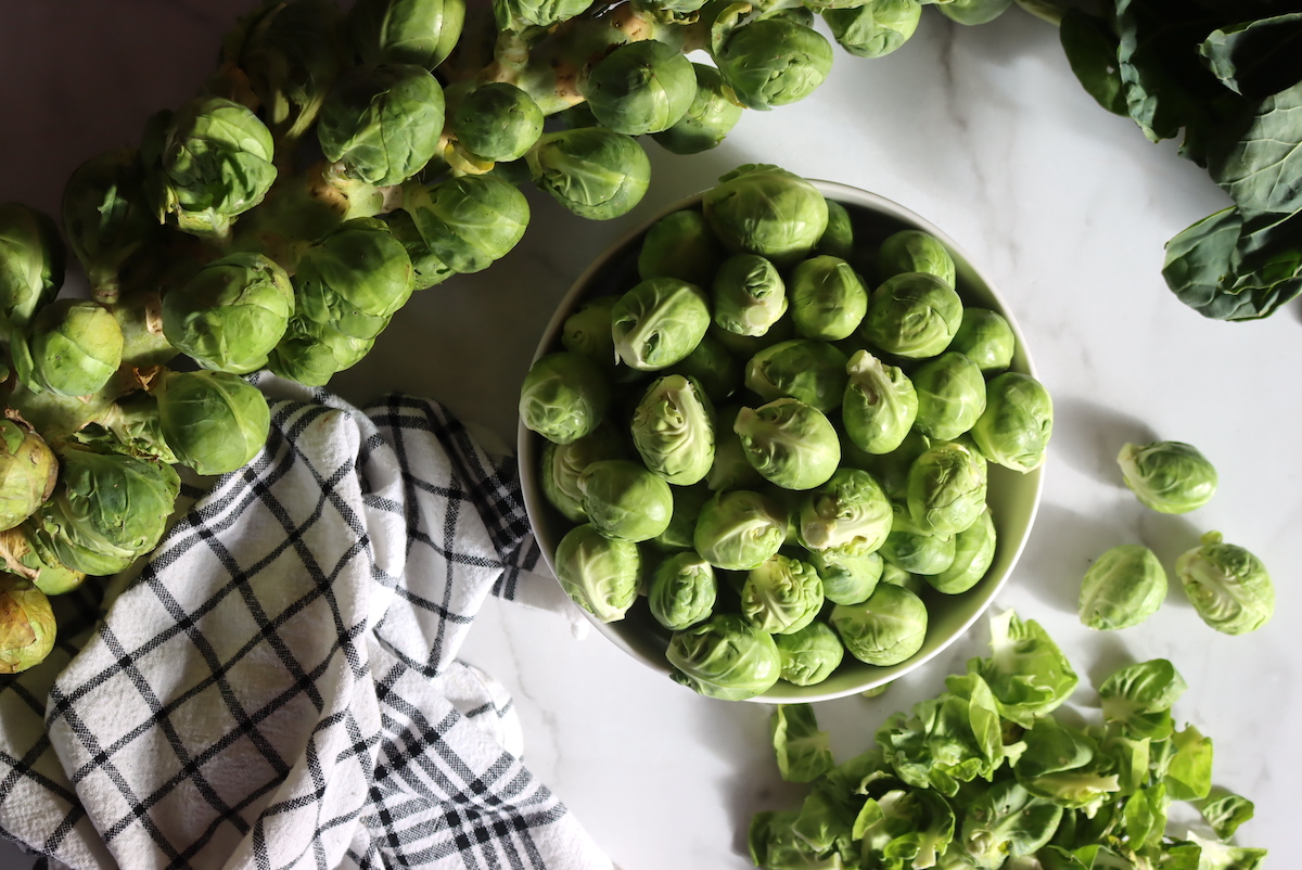 Preparing Brussels Sprouts