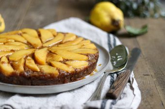 Homemade quince cake