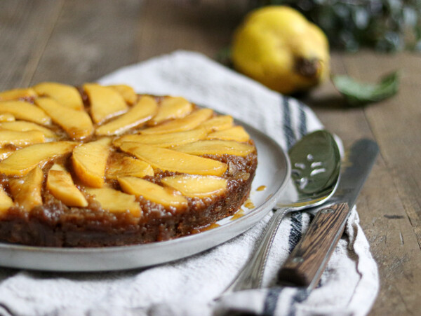 Homemade quince cake