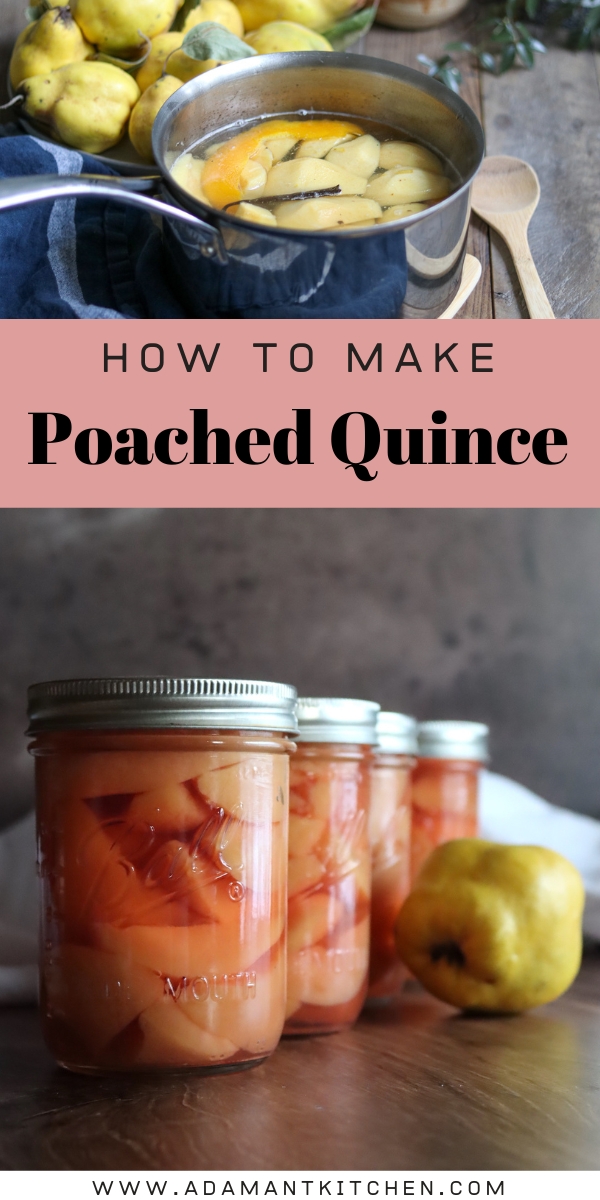 Making Poached Quince