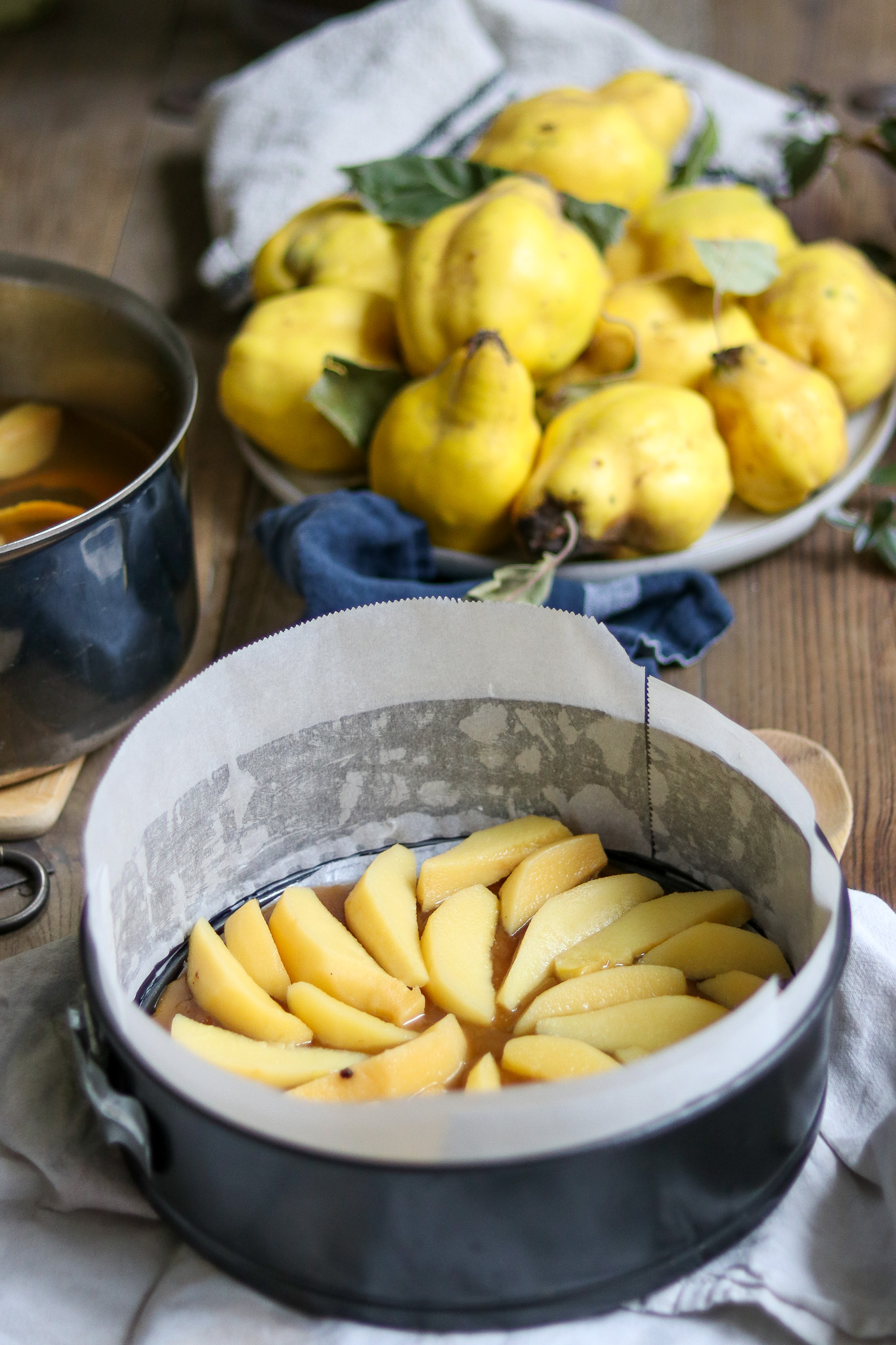 Making Quince Cake