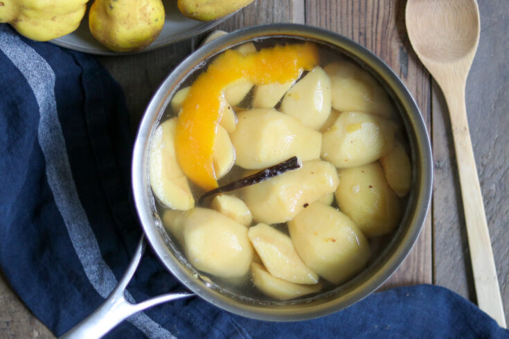 Poaching quince