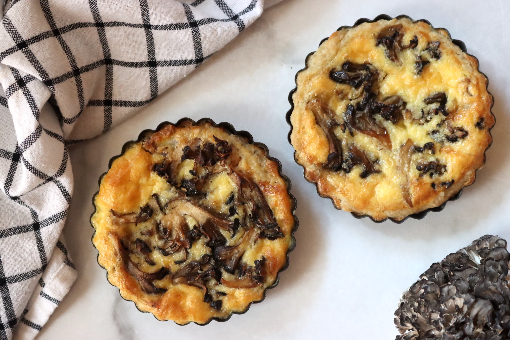 Maitake Quiche