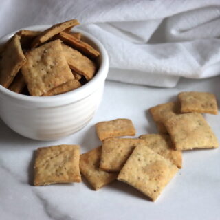 Sourdough Discard Crackers Cheese Herb