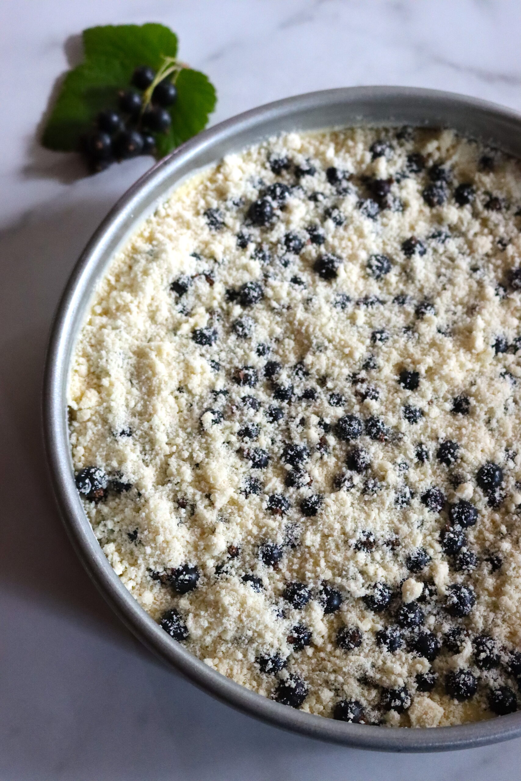 Blackcurrant Cake Before Baking