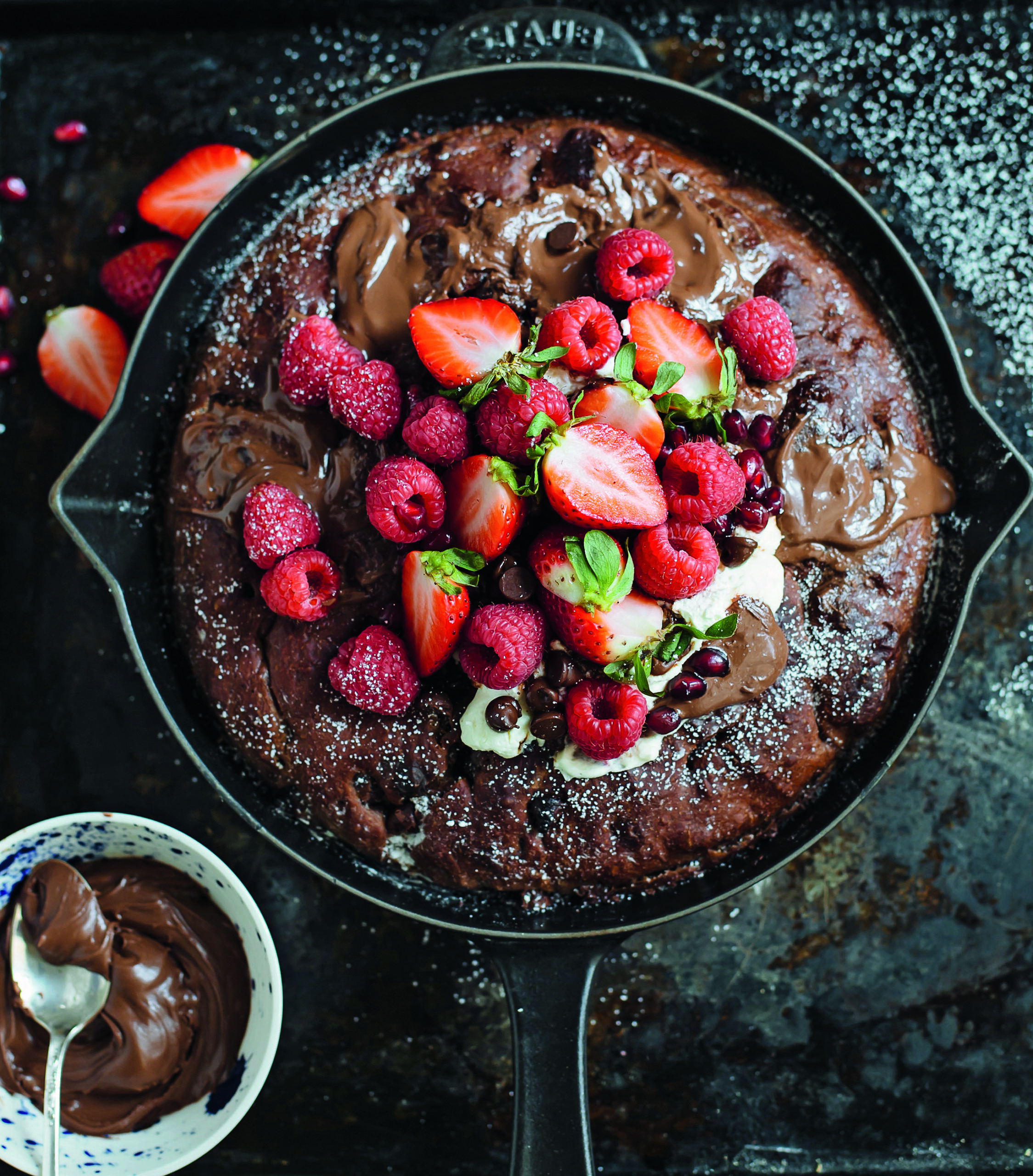 No-Knead Chocolate Chunk Focaccia