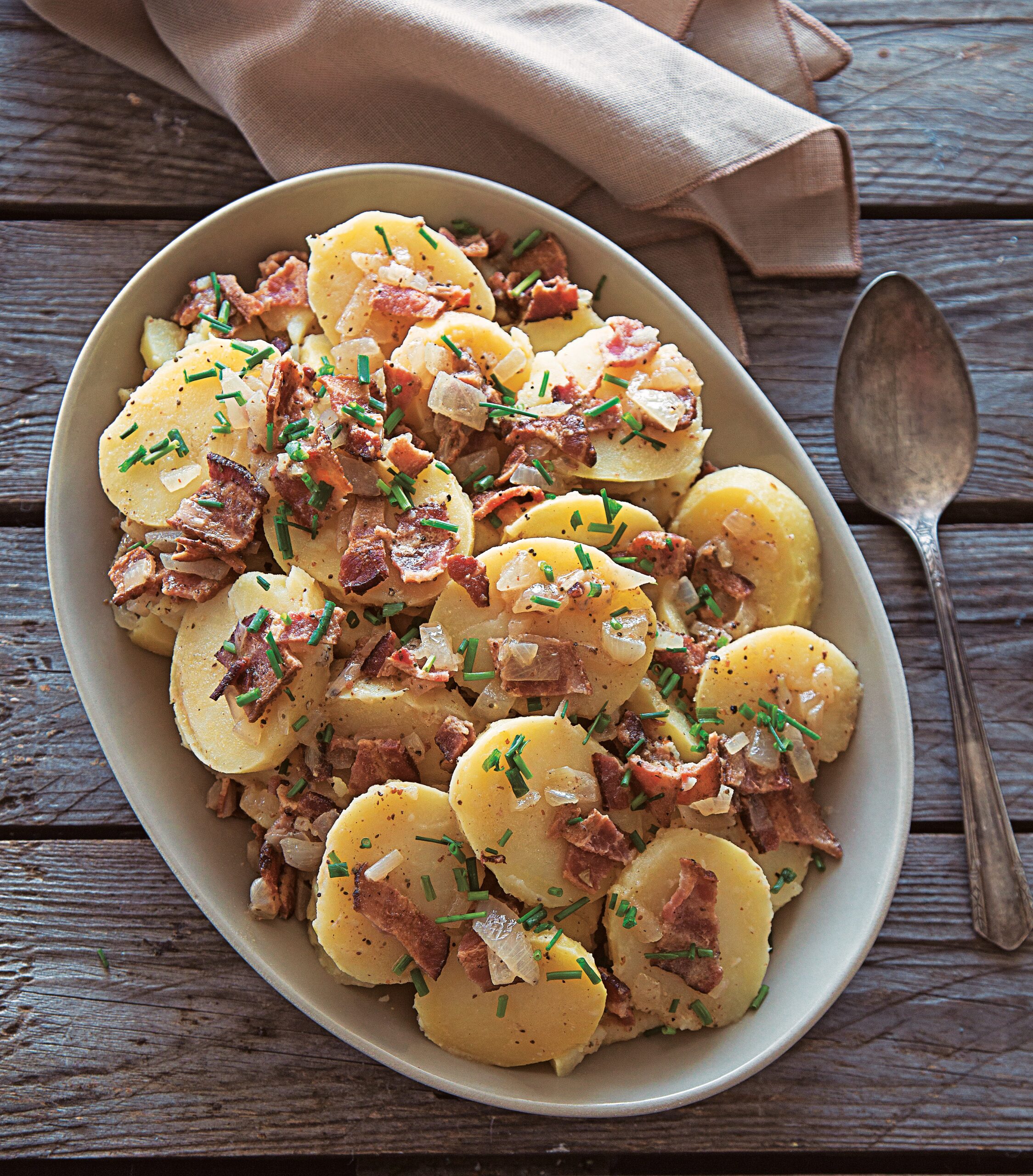 German Meals at Oma's Potato Salad without Mayo