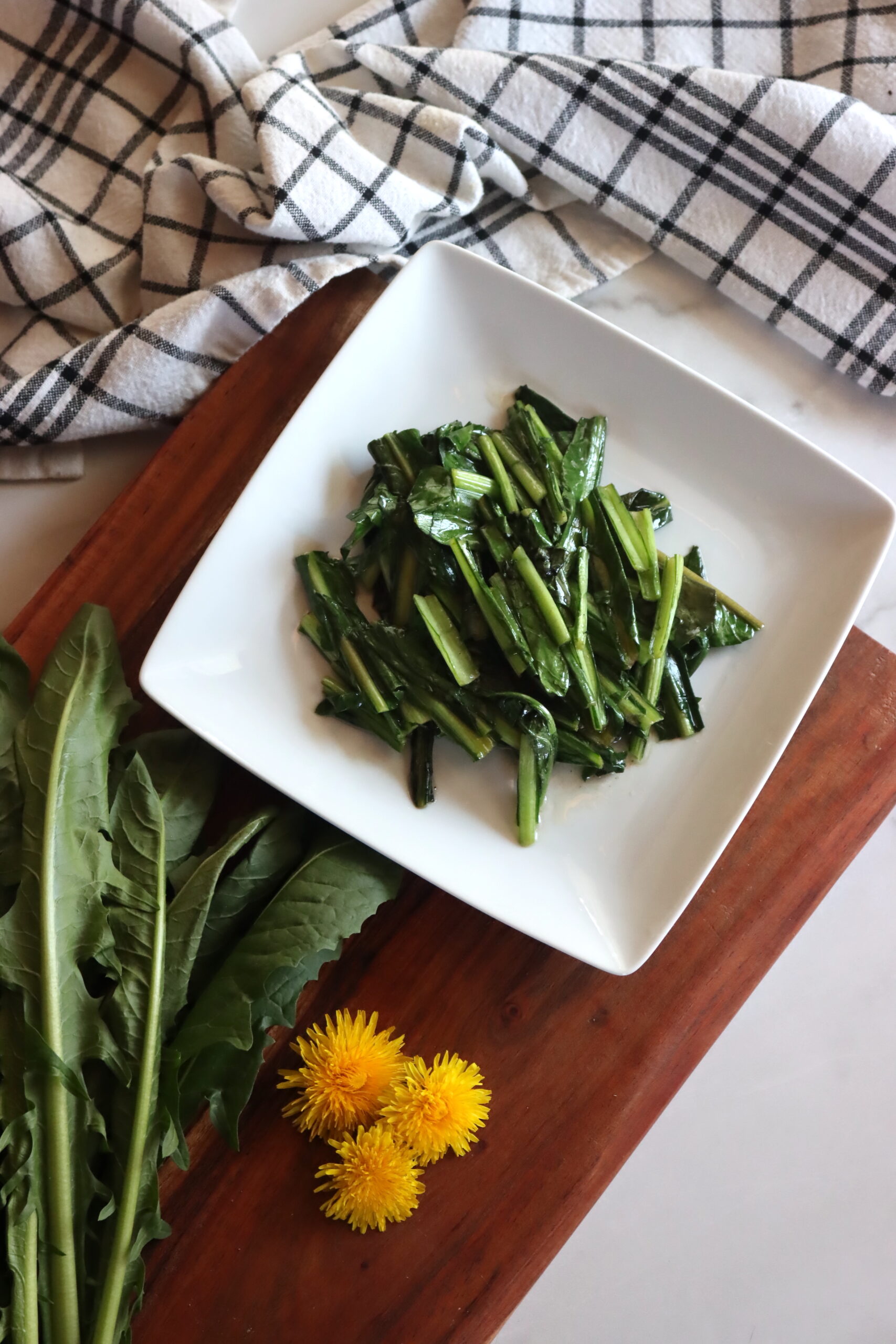 Cooked Dandelion Greens