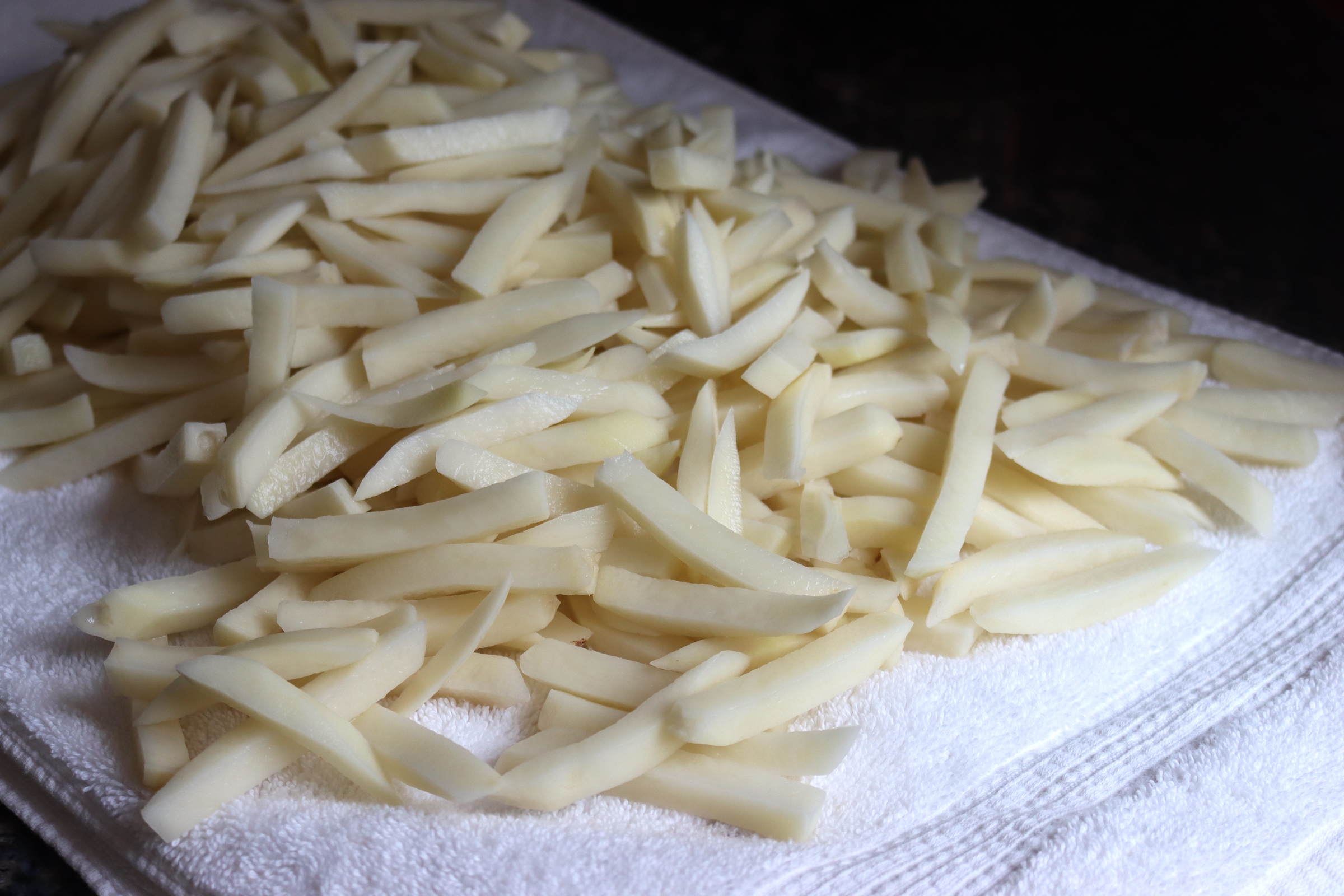 Draining Potatoes for Fries